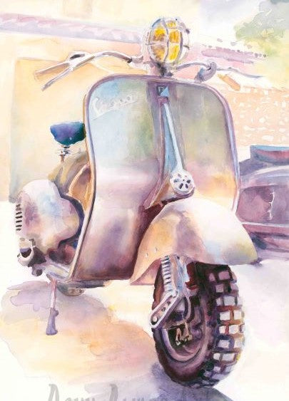 "ACMA Brillante" (Large version) Vespa Classic Print